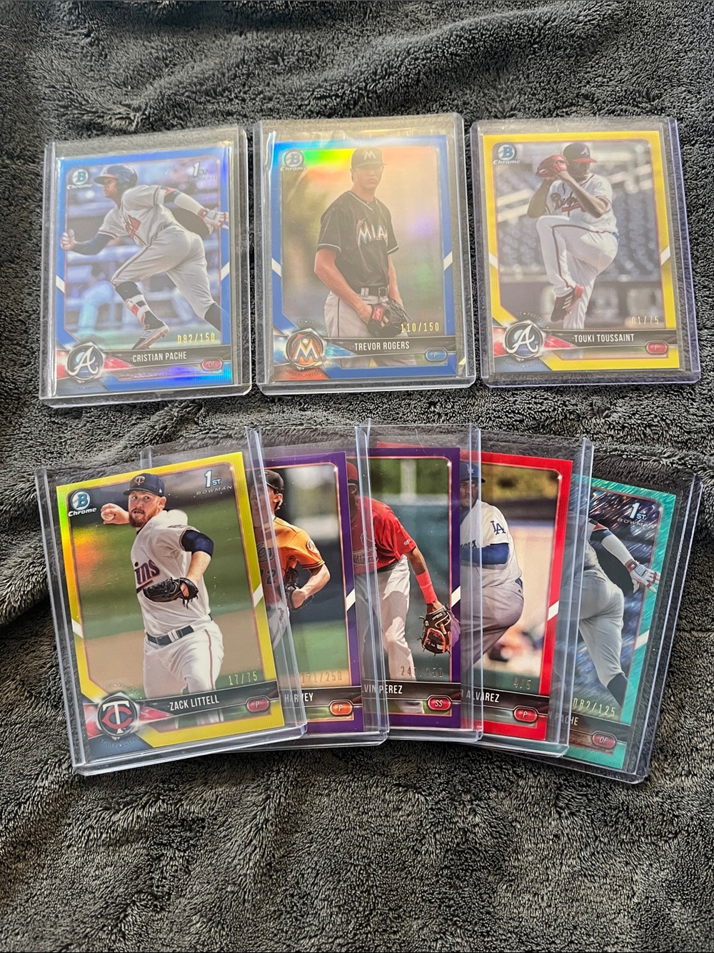 2018 (5) Bowman Chrome includes; /75, /125, /150 & (3) Bowman includes; /5, /250